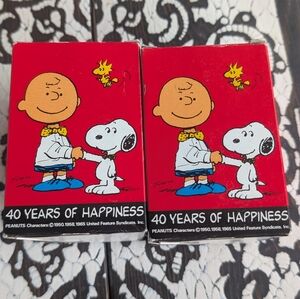 Peanuts 40 Years‎ of Happiness Set Of Two Glass